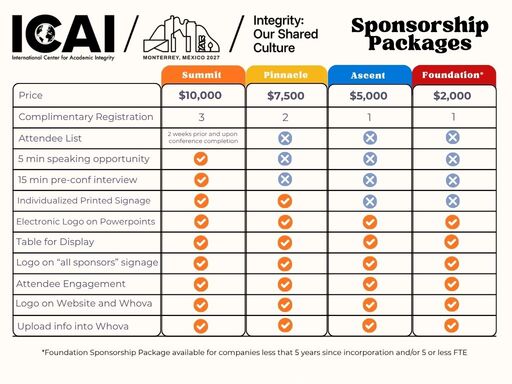 Sponsorship information