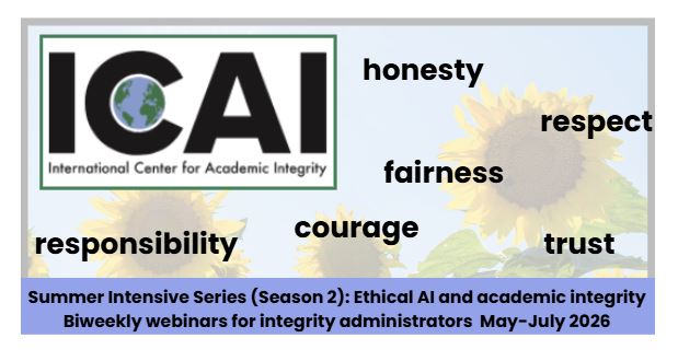 Summer Series Post-Webinar Blog 1. Teaching ethical use of AI as part of academic integrity training